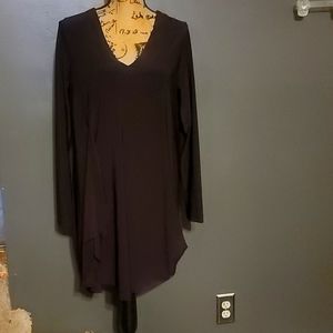 Simpli, Size 14, Brown V-Neck Tunic